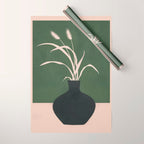 Minimal Abstract Vase Art I Wrapping Paper Gallery Image 1