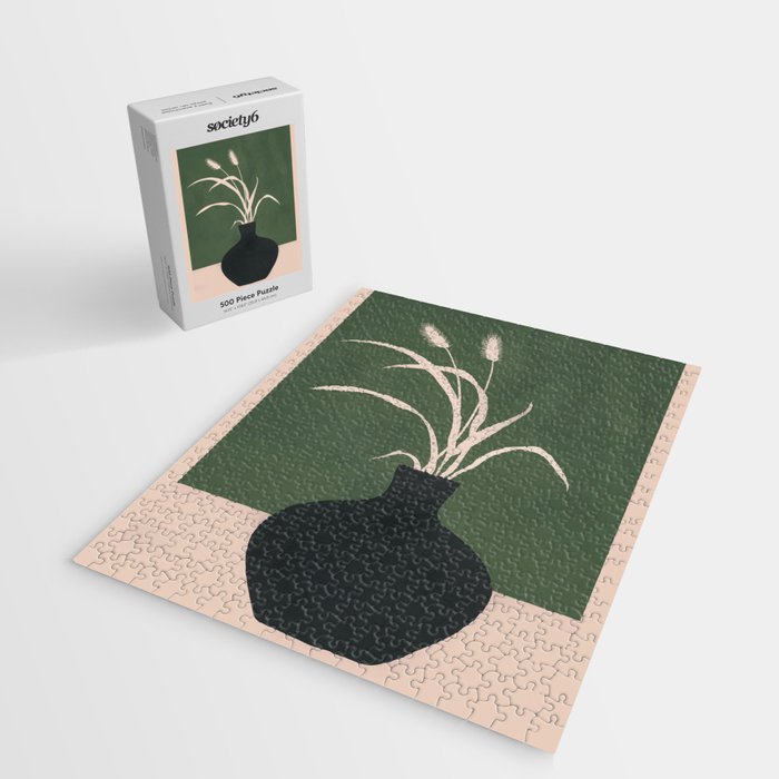 Minimal Abstract Vase Art I Jigsaw Puzzle Gallery Image 2