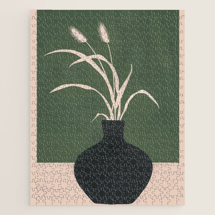 Minimal Abstract Vase Art I Jigsaw Puzzle Gallery Image 1
