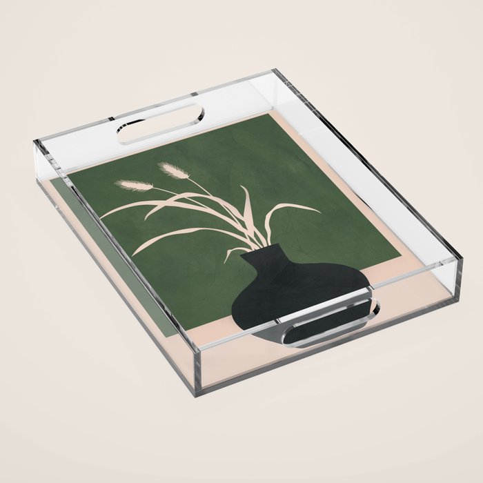 Minimal Abstract Vase Art I Acrylic Tray Gallery Image 1