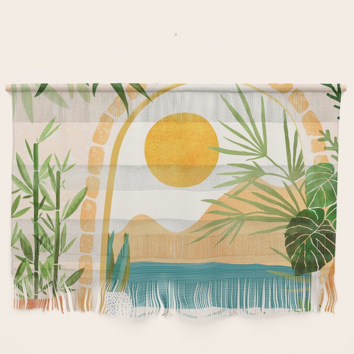 Villa View Tropical Landscape / Villa Series Wall Hanging Gallery Image 1