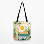 Villa View Tropical Landscape / Villa Series Tote Bag Gallery Image 2