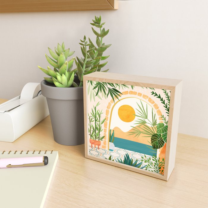 Villa View Tropical Landscape / Villa Series Mini Art Print Gallery Image 2