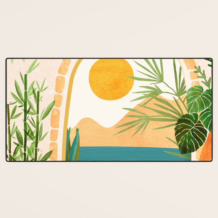 Villa View Tropical Landscape / Villa Series Desk Mat Gallery Image 3