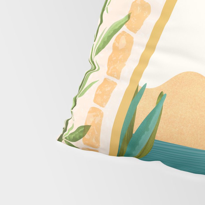 Villa View Tropical Landscape / Villa Series Pillow Sham Gallery Image 4