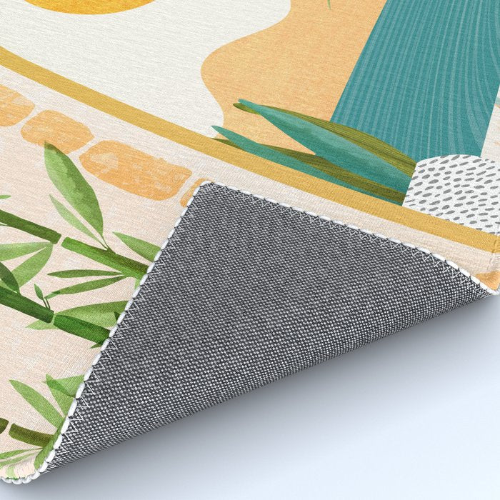 Villa View Tropical Landscape / Villa Series Rug Gallery Image 4