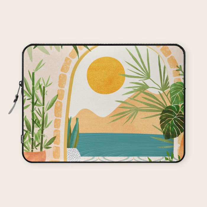 Villa View Tropical Landscape / Villa Series Laptop Sleeve Gallery Image 1