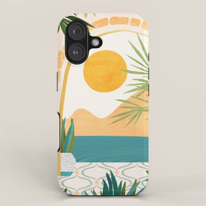 Villa View Tropical Landscape / Villa Series iPhone Case Gallery Image 1