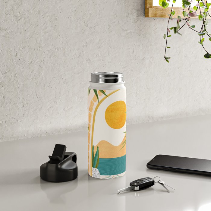 Villa View Tropical Landscape / Villa Series Water Bottle Gallery Image 4