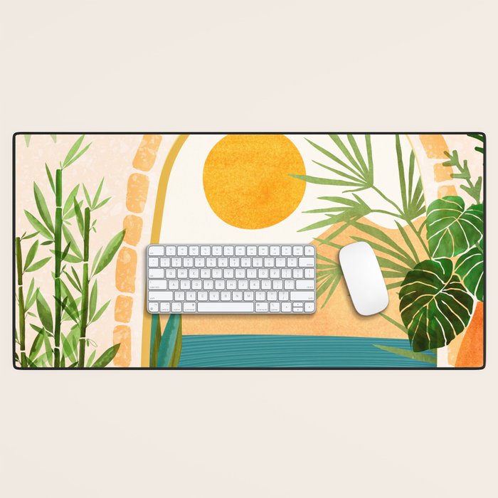 Villa View Tropical Landscape / Villa Series Desk Mat Gallery Image 1