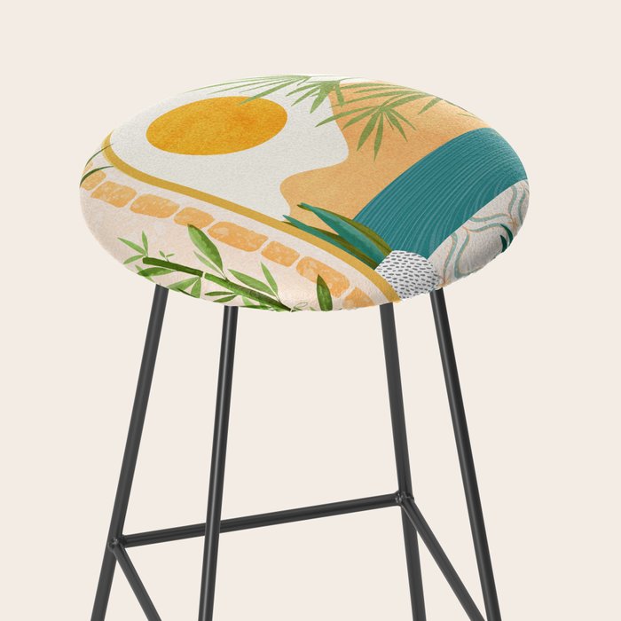 Villa View Tropical Landscape / Villa Series Stool Gallery Image 2