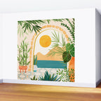 Villa View Tropical Landscape / Villa Series Wall Mural Gallery Image 2