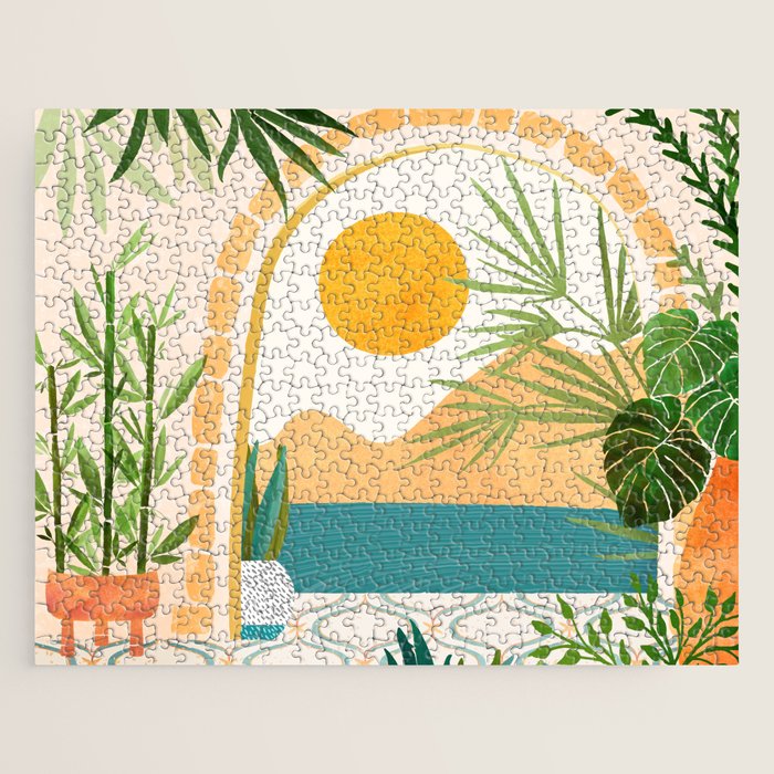 Villa View Tropical Landscape / Villa Series Jigsaw Puzzle Gallery Image 1