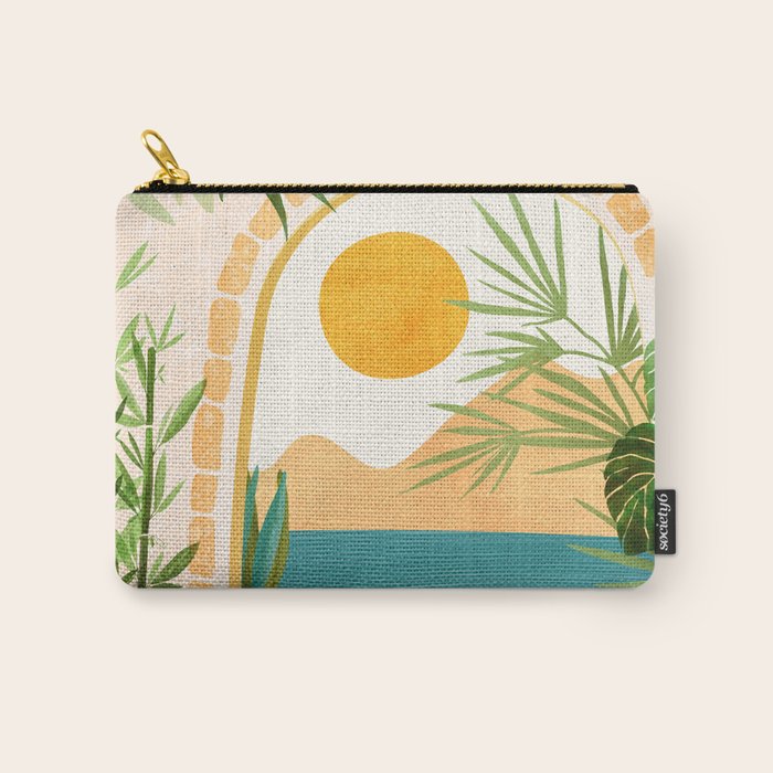Villa View Tropical Landscape / Villa Series Carry All Pouch Gallery Image 1