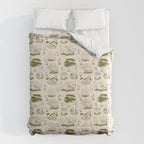 Mushroom Toile in Green Comforter Gallery Image 6