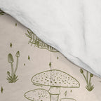 Mushroom Toile in Green Comforter Gallery Image 4