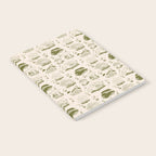 Mushroom Toile in Green Notebook Gallery Image 2