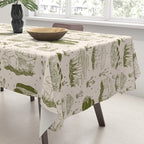Mushroom Toile in Green Tablecloth Gallery Image 3