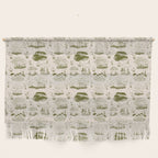 Mushroom Toile in Green Wall Hanging Gallery Image 1