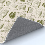 Mushroom Toile in Green Rug Gallery Image 4