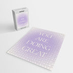 You Are Doing Great Lavender Gradient Jigsaw Puzzle Gallery Image 2