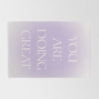You Are Doing Great Lavender Gradient Rug Gallery Image 2