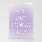 You Are Doing Great Lavender Gradient Stationery Card Gallery Image 2