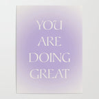 You Are Doing Great Lavender Gradient Poster Gallery Image 4
