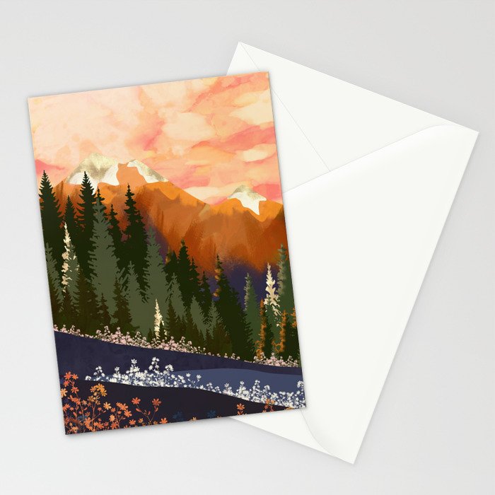 Mountain Dusk Stationery Card Gallery Image 2