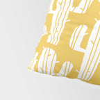 Mid Century Modern Desert Cactus Pattern 835 Yellow Pillow Sham Gallery Image 4