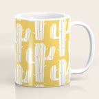 Mid Century Modern Desert Cactus Pattern 835 Yellow Coffee Mug Gallery Image 1
