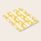 Mid Century Modern Desert Cactus Pattern 835 Yellow Notebook Gallery Image 2