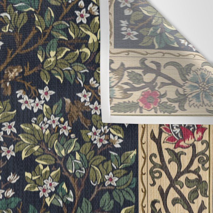 Tree of Life Blue by William Morris Wall Tapestry Gallery Image 3