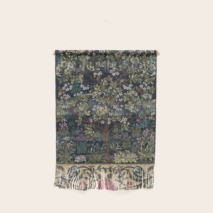 Tree of Life Blue by William Morris Wall Hanging Gallery Image 1