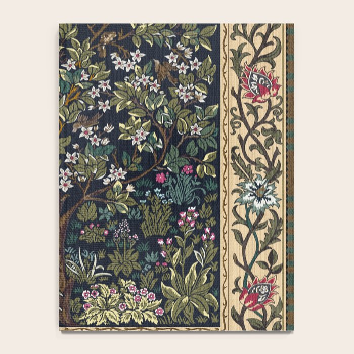 Tree of Life Blue by William Morris Notebook Gallery Image 4