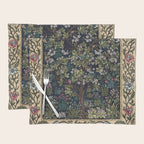 Tree of Life Blue by William Morris Placemat Gallery Image 1