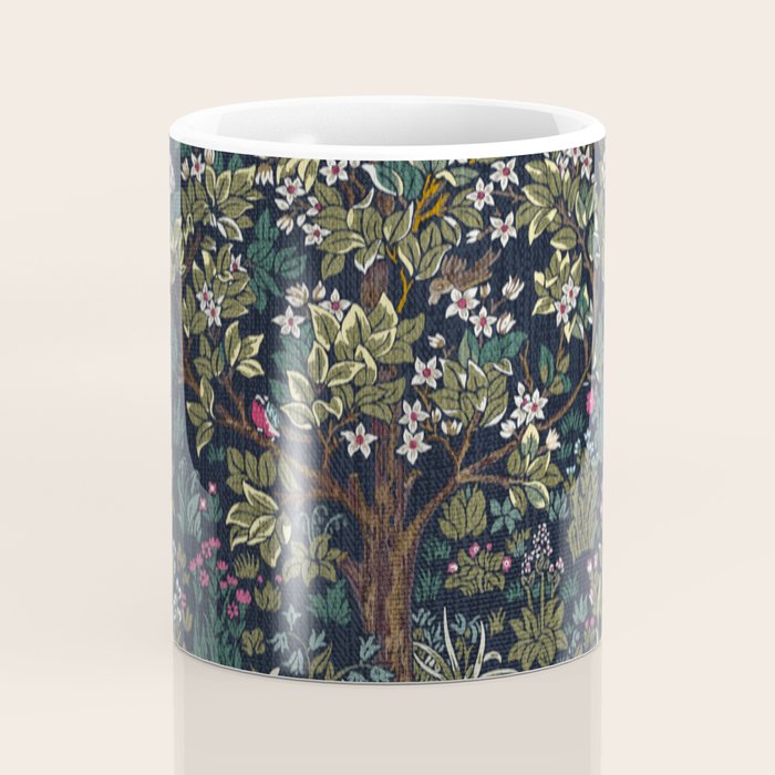 Tree of Life Blue by William Morris Coffee Mug Gallery Image 4