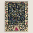 Tree of Life Blue by William Morris Jigsaw Puzzle Gallery Image 1