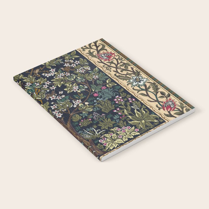 Tree of Life Blue by William Morris Notebook Gallery Image 2