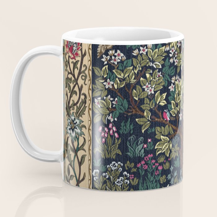 Tree of Life Blue by William Morris Coffee Mug Gallery Image 3