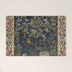 Tree of Life Blue by William Morris Welcome Mat Gallery Image 1