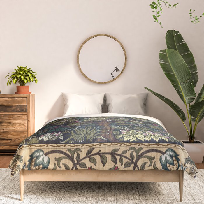 Tree of Life Blue by William Morris Comforter Gallery Image 3