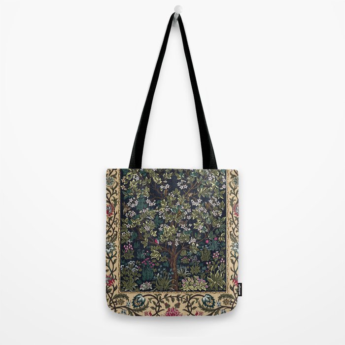 Tree of Life Blue by William Morris Tote Bag Gallery Image 2