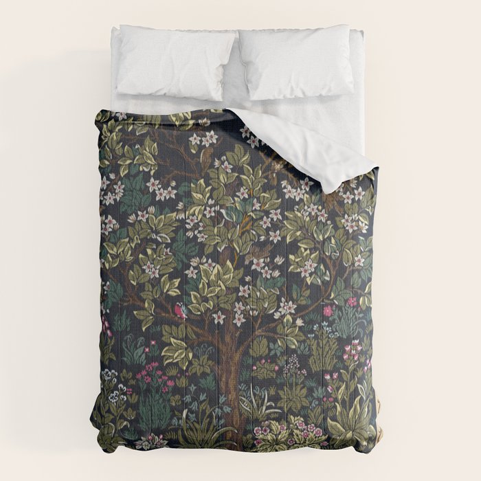 Tree of Life Blue by William Morris Comforter Gallery Image 6