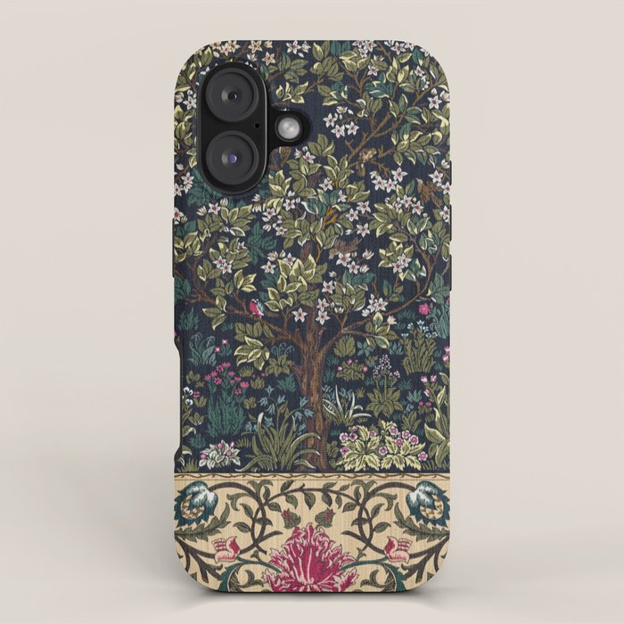Tree of Life Blue by William Morris iPhone Case Gallery Image 1