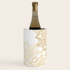Beautiful White & Gold Mandala Pattern Wine Chiller Gallery Image 3
