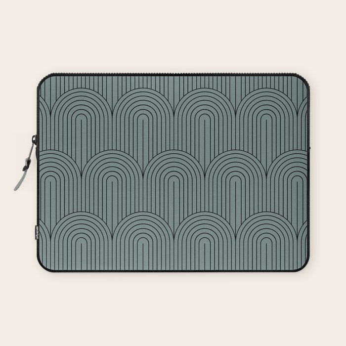 Art Deco Arch Pattern LIII Laptop Sleeve Gallery Image 1