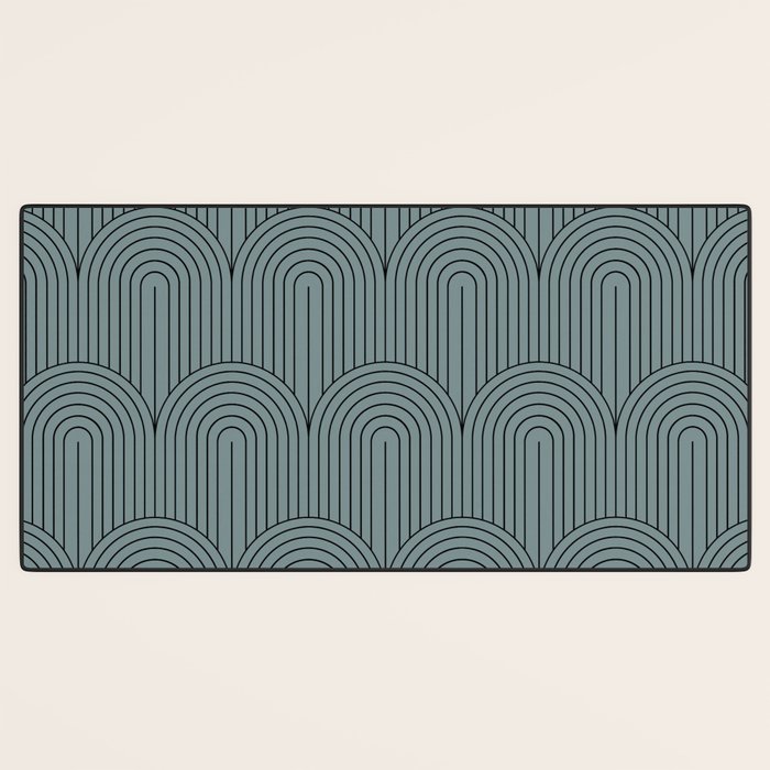 Art Deco Arch Pattern LIII Desk Mat Gallery Image 3