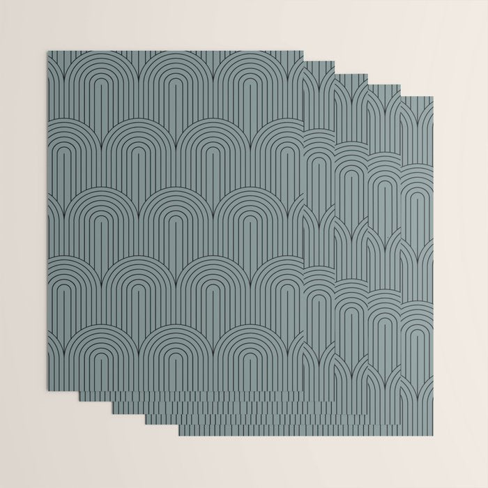 Art Deco Arch Pattern LIII Wrapping Paper Gallery Image 3