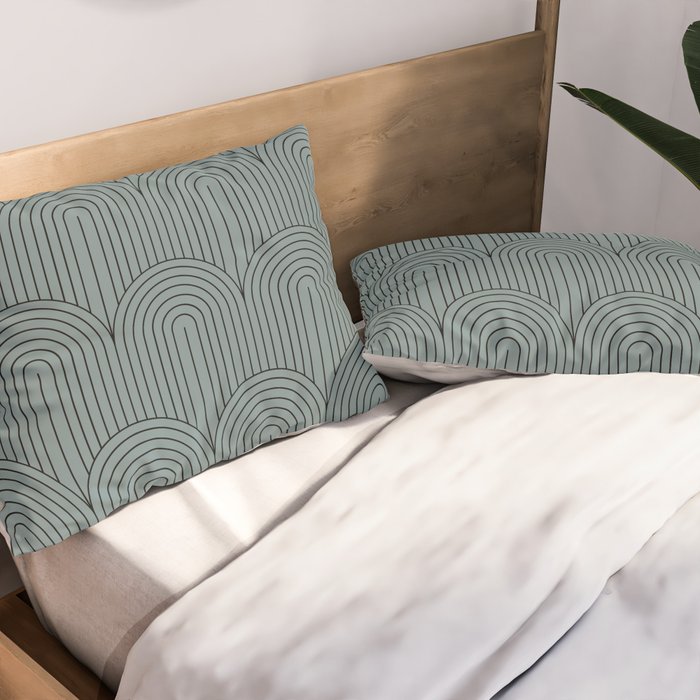 Art Deco Arch Pattern LIII Pillow Sham Gallery Image 2